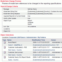 Cognos Change Management