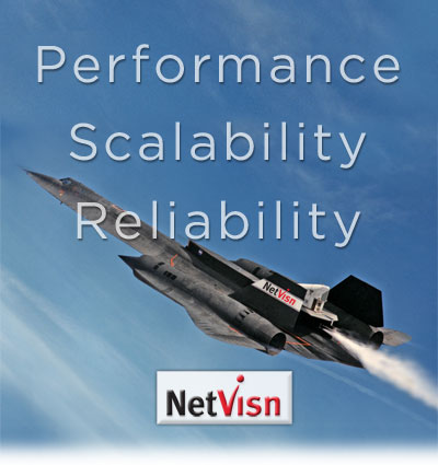 netvisn logo on supersonic plane