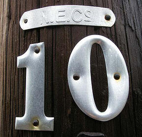 number 10 on utility pole representing cognos 102