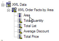 cognos impromptu xml data list