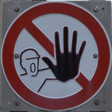 do not do sign