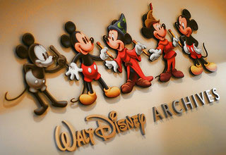 walt disney archives wall lettering