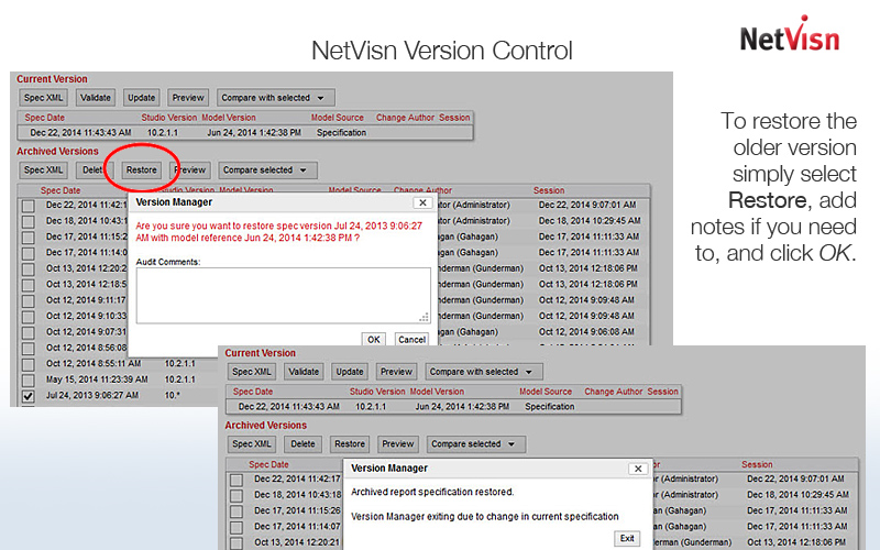 netvisn version control