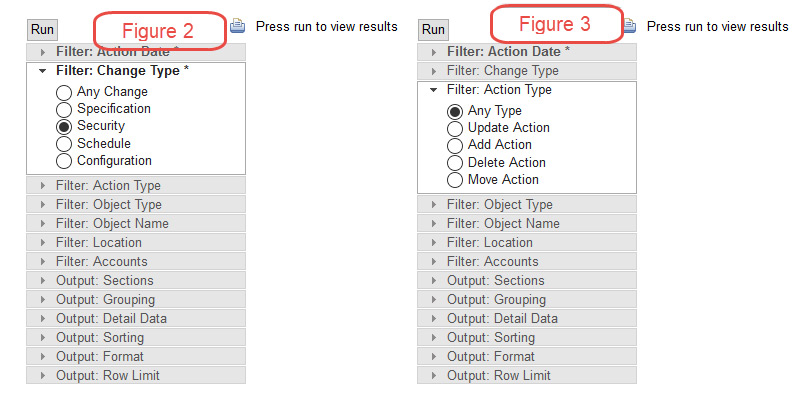 cognos change management in netvisn audit console