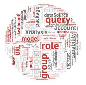 cognos group role query model analysis