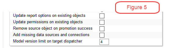 cognos options and permissions