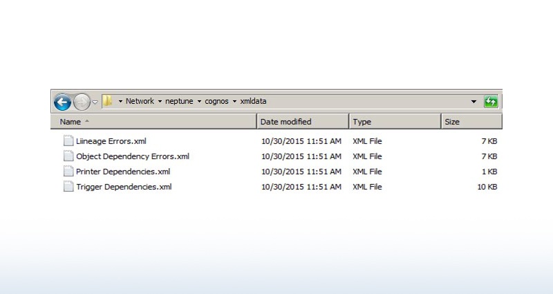 file share of XML output